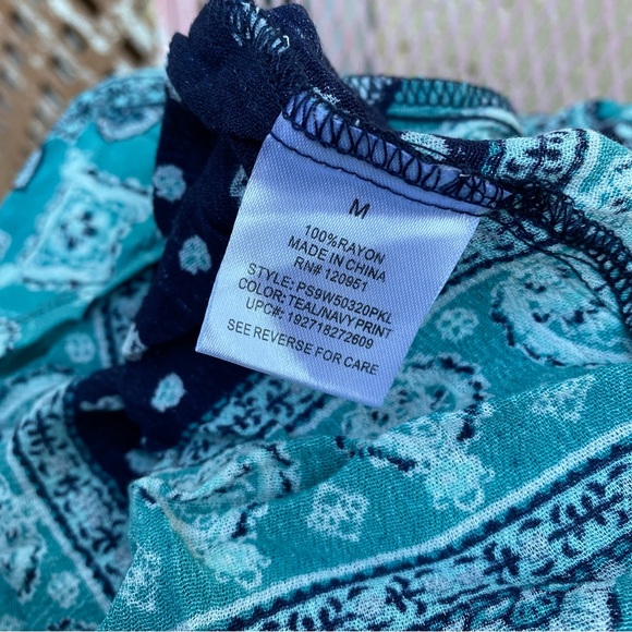 Pink Republic womans vintage maxi long blue dress Size M - Picture 5 of 6